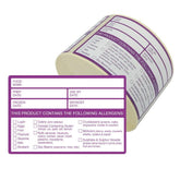 Mileta Allergen Warning Food Storage Labels 60x95mm (Pack of 500)